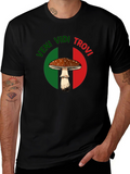 Veni Vidi Trovi Mushroom Graphic T-Shirt