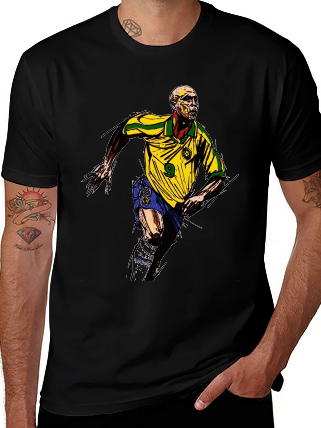Brazilian Football Legend Graphic T-Shirt