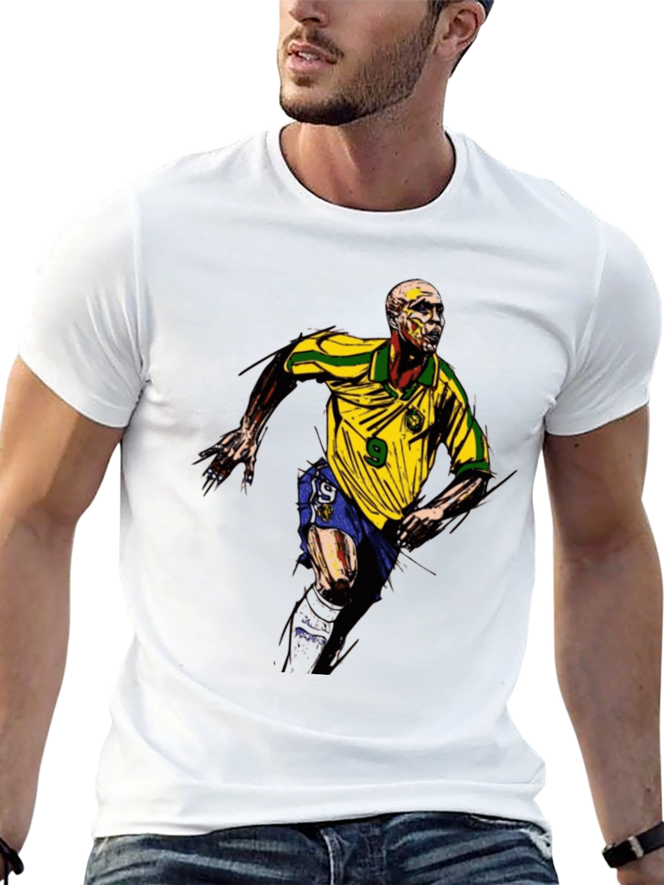 Brazilian Football Legend Graphic T-Shirt
