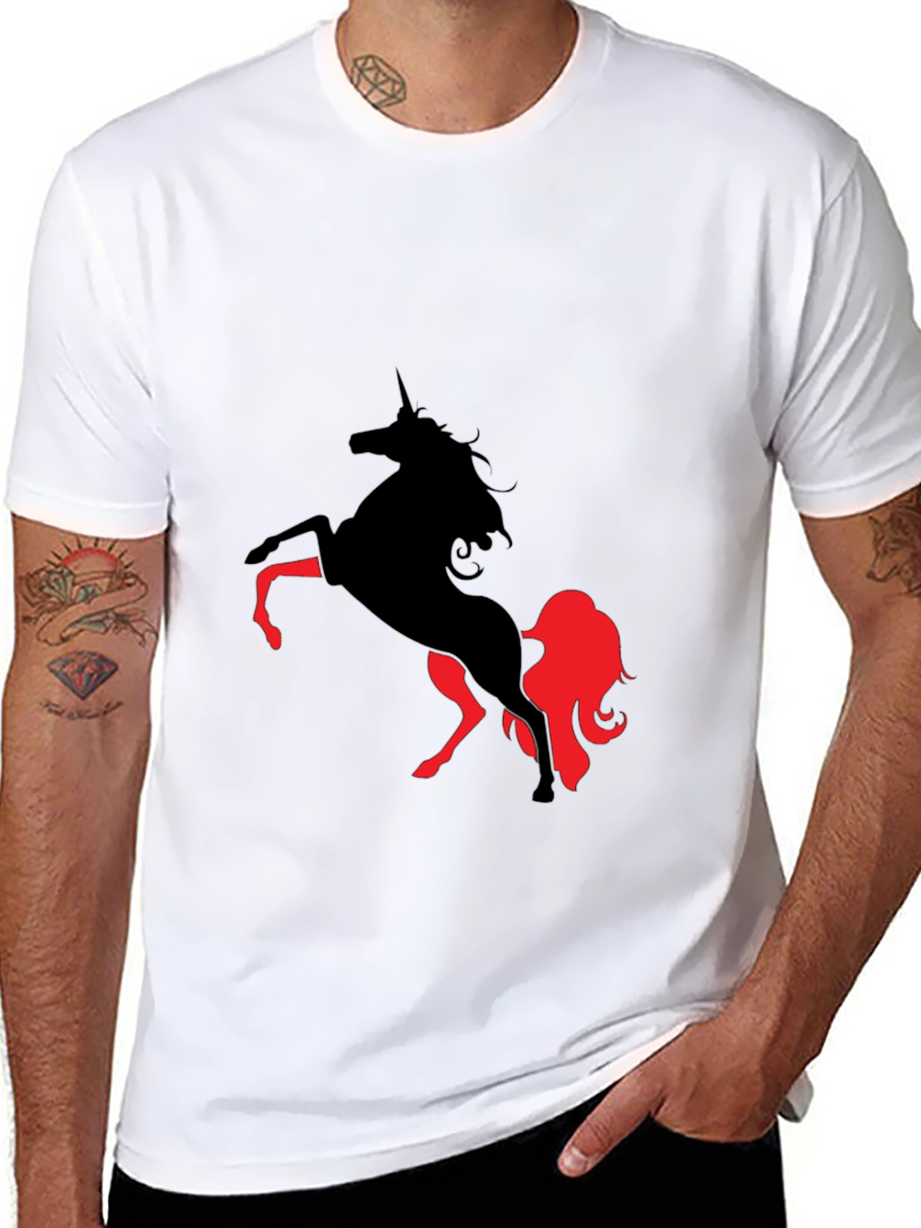Unicorn Graphic Tee - Black