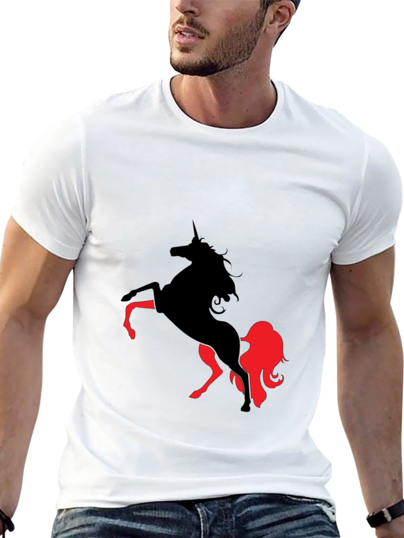 Unicorn Graphic Tee - Black