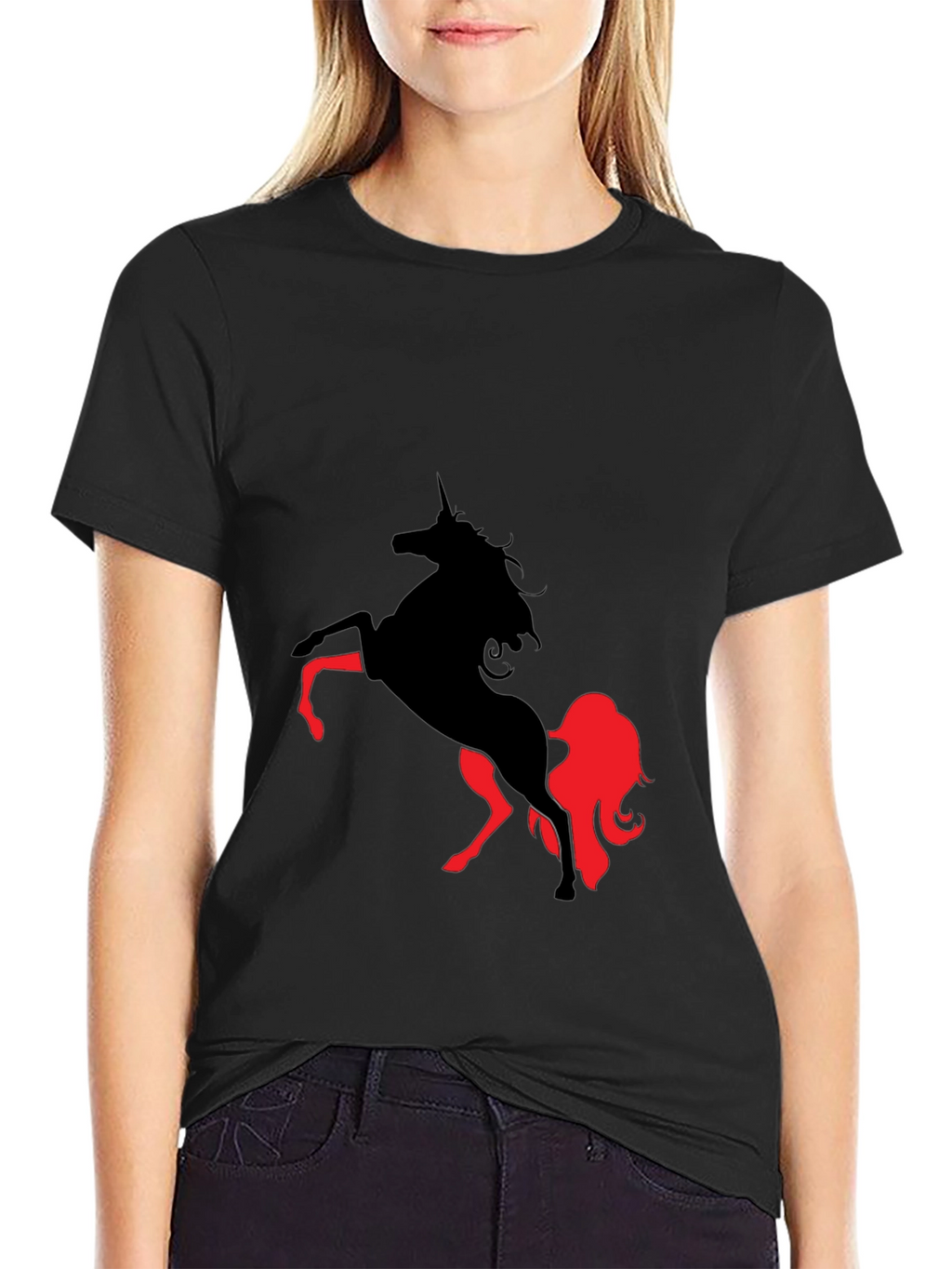 Unicorn Graphic Tee - Black
