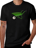 Wheelbarrow Graphic Tee - Black Cotton Comfort