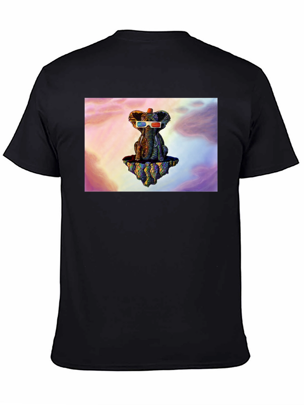 Elephant 3D Glasses Graphic Tee
