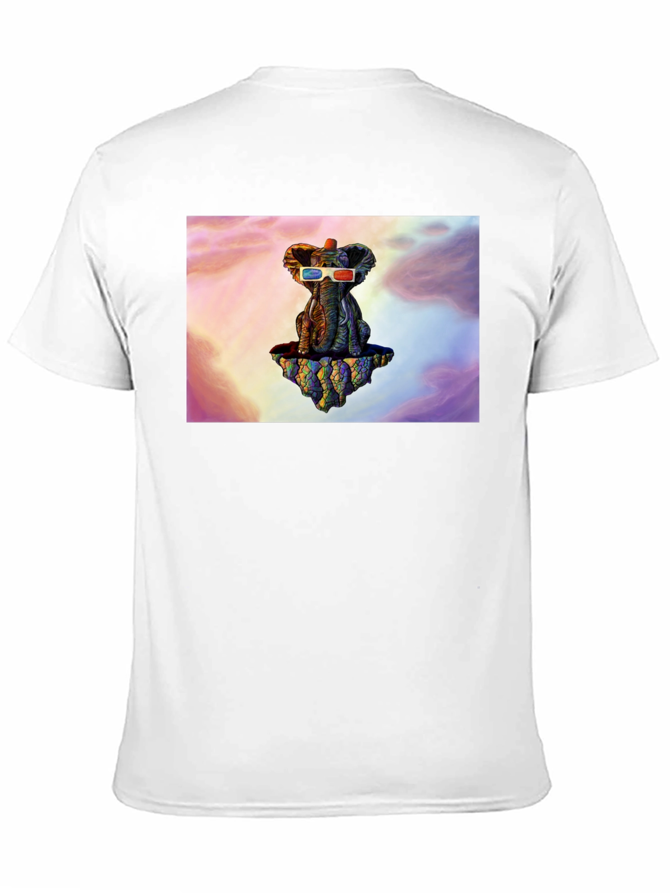 Elephant 3D Glasses Graphic Tee