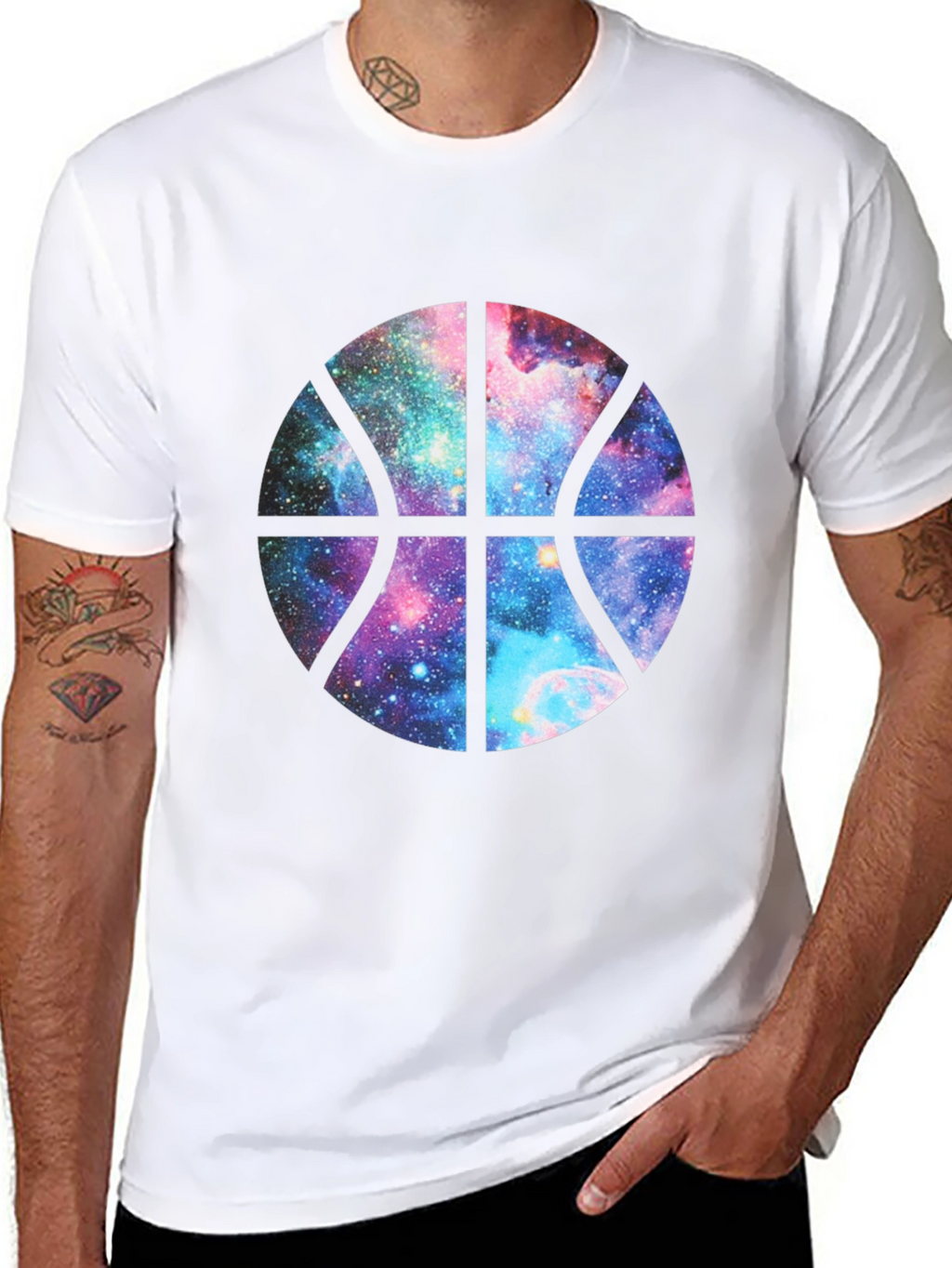 Galaxy Basketball Graphic T-Shirt