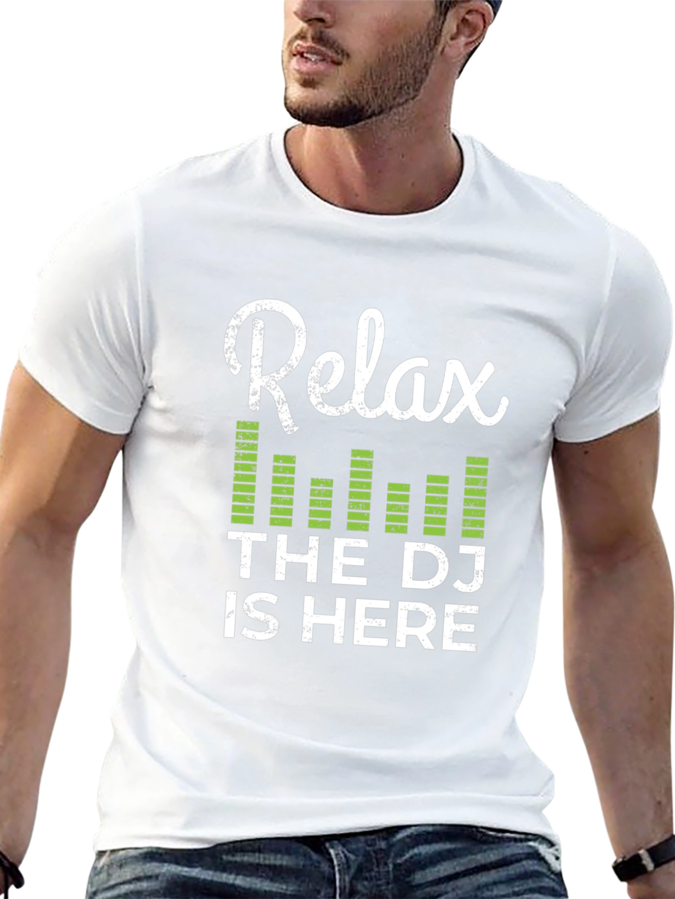 Relax the DJ Is Here Graphic Tee