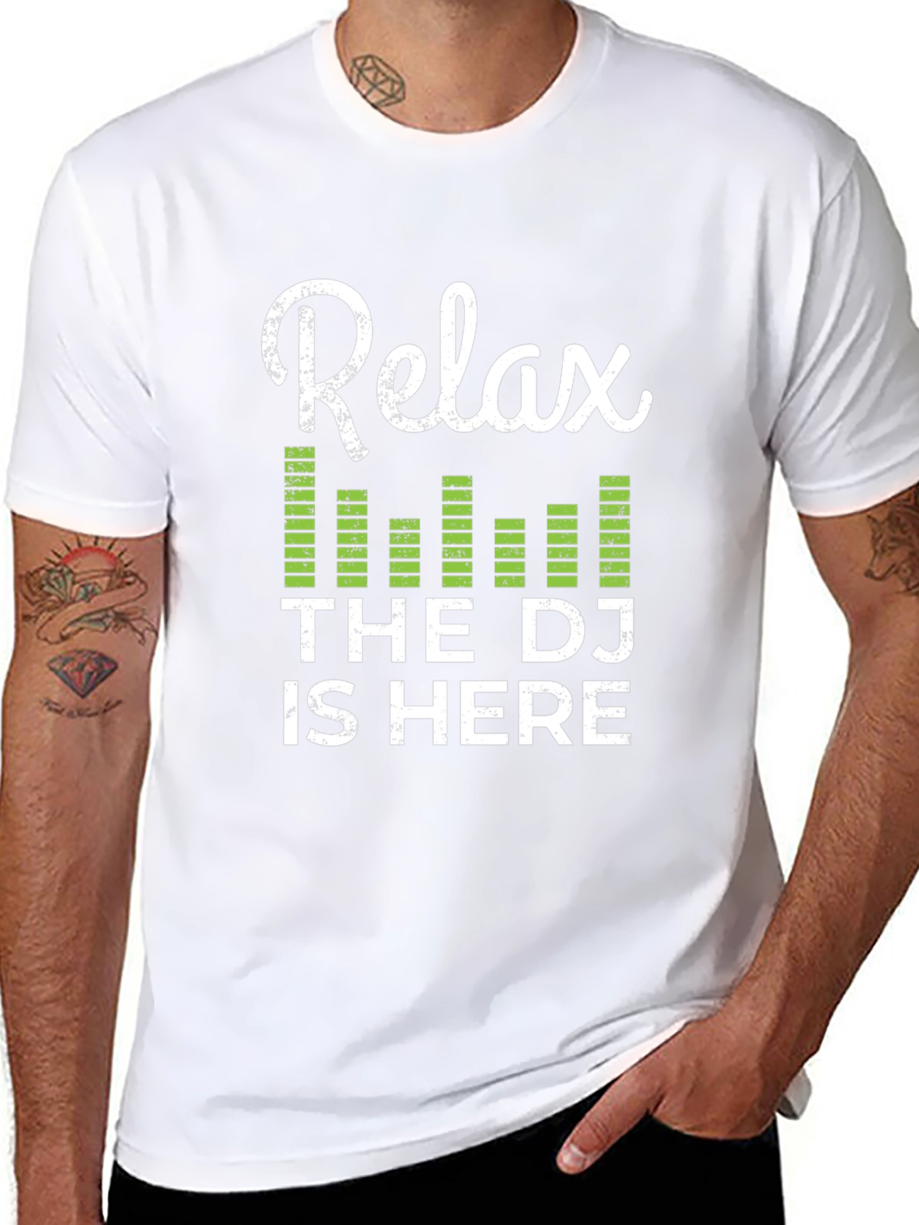 Relax the DJ Is Here Graphic Tee