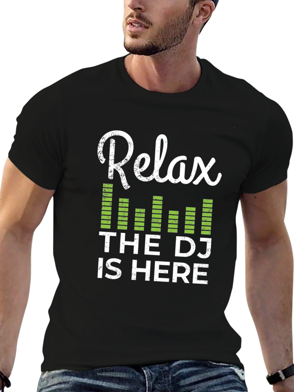 Relax the DJ Is Here Graphic Tee