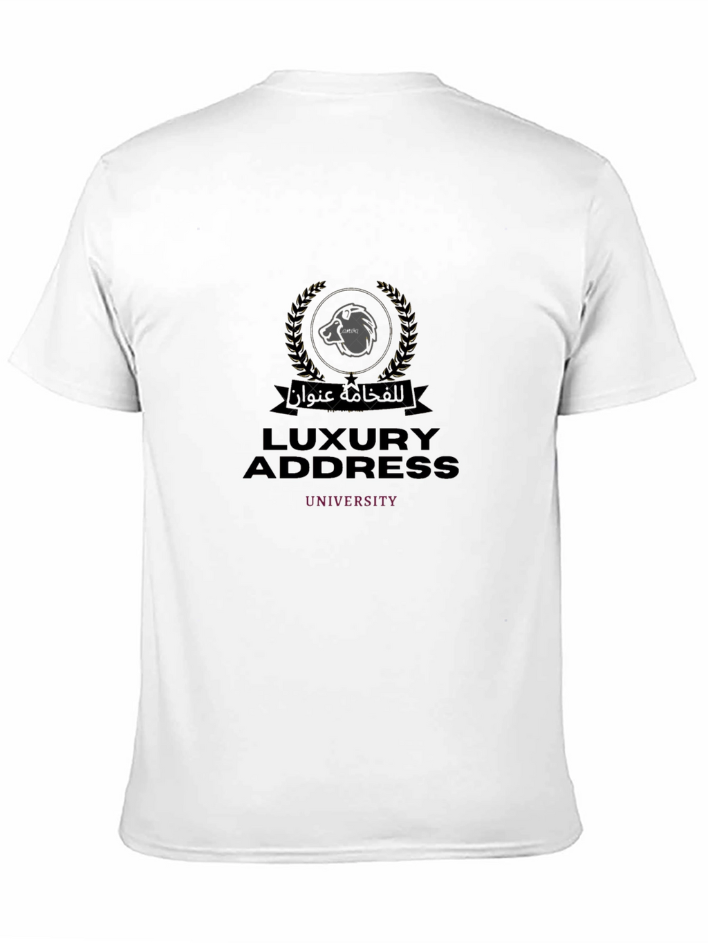 Luxury Address University Black T-Shirt