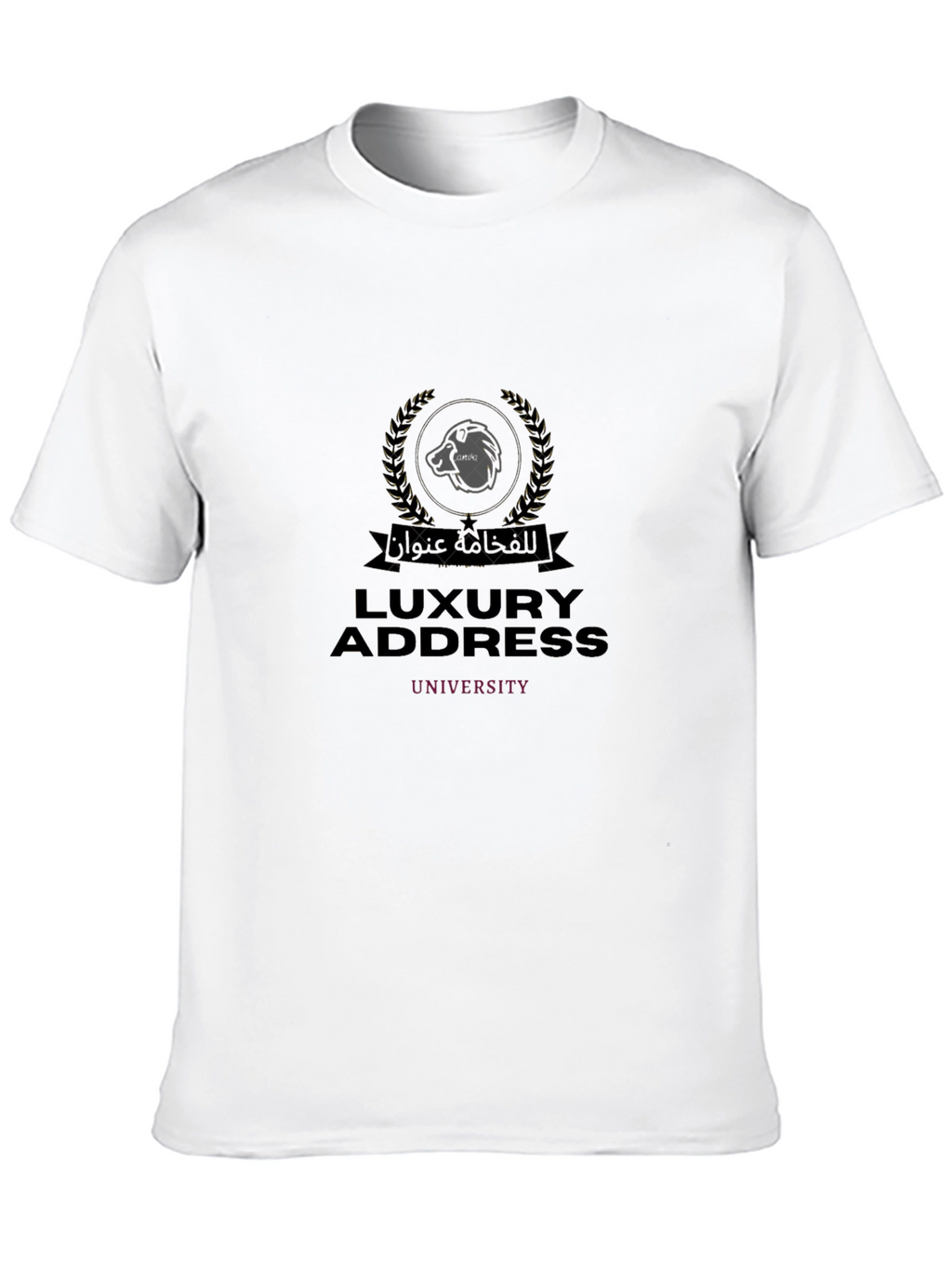 Luxury Address University Black T-Shirt