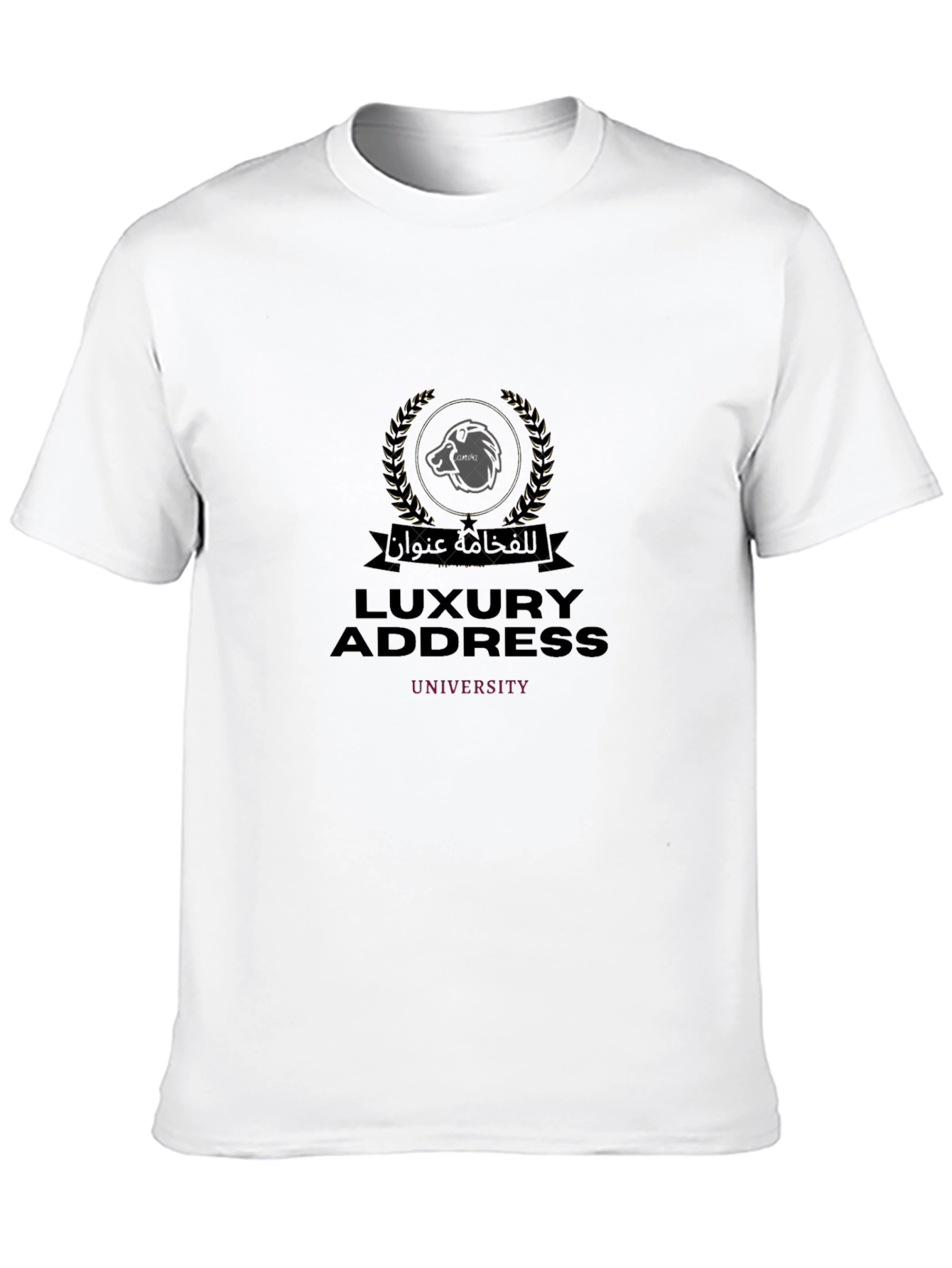 Luxury Address University Black T-Shirt