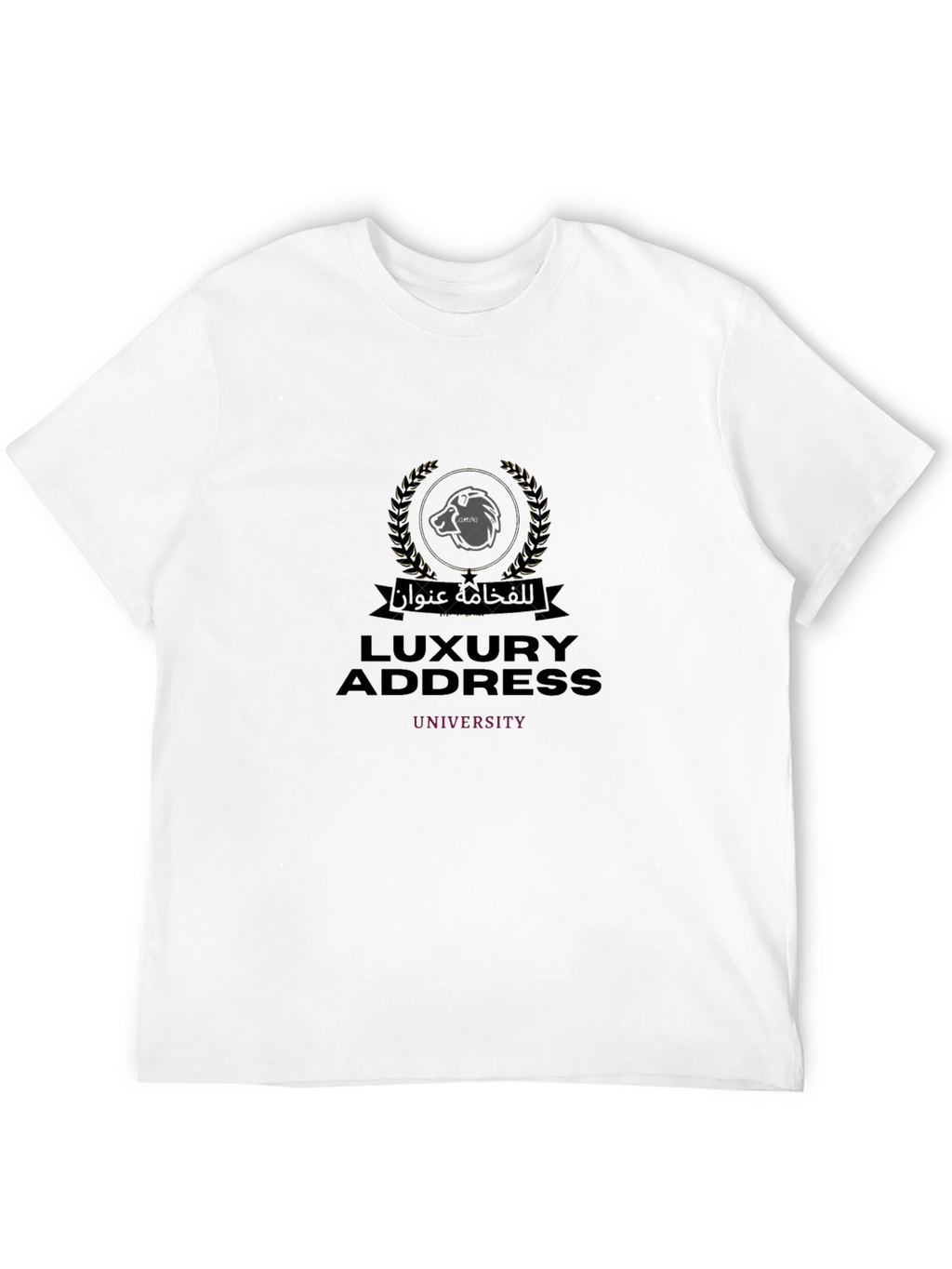 Luxury Address University Black T-Shirt