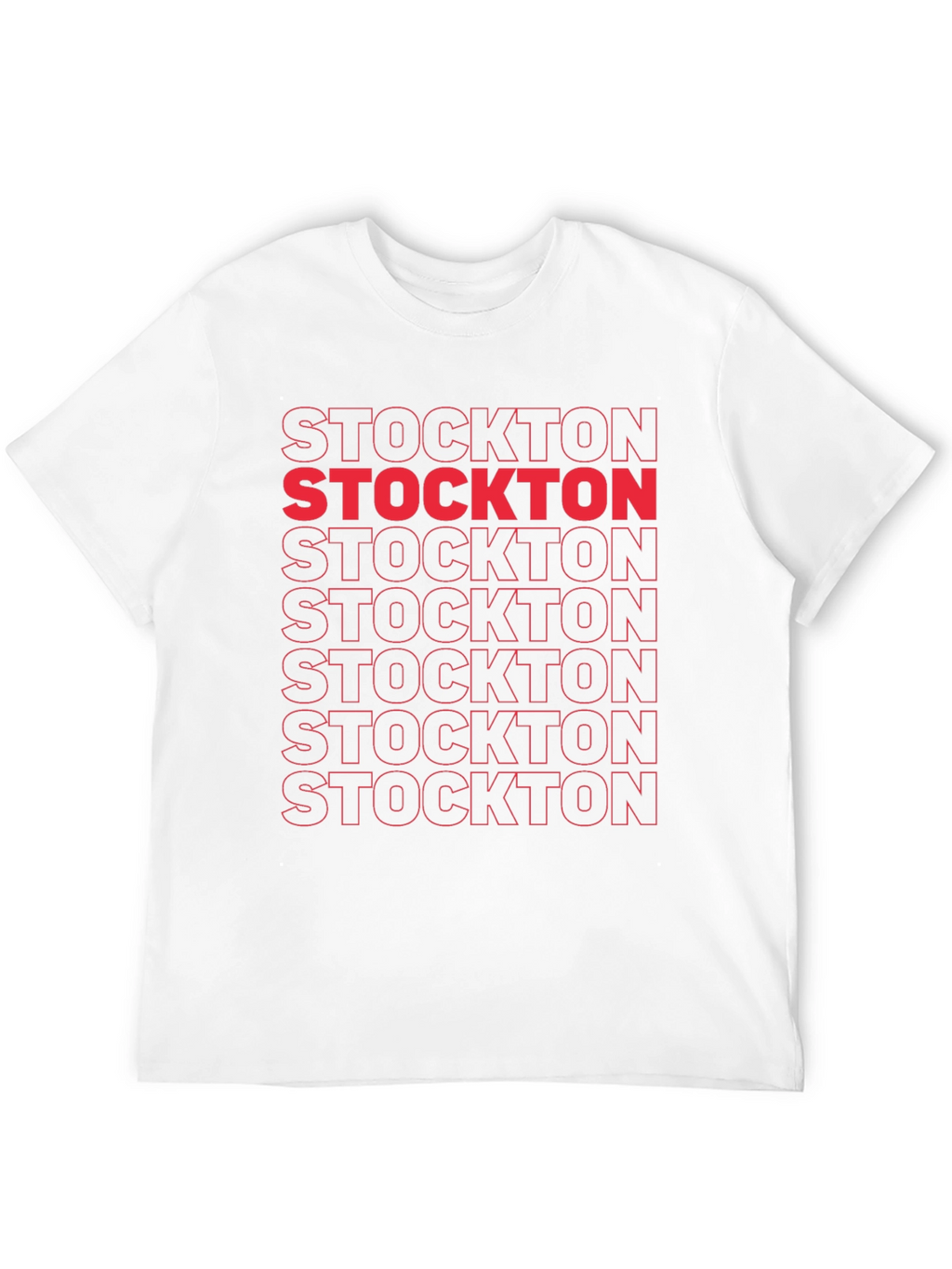 Stockton Graphic Tee - Bold Text Design