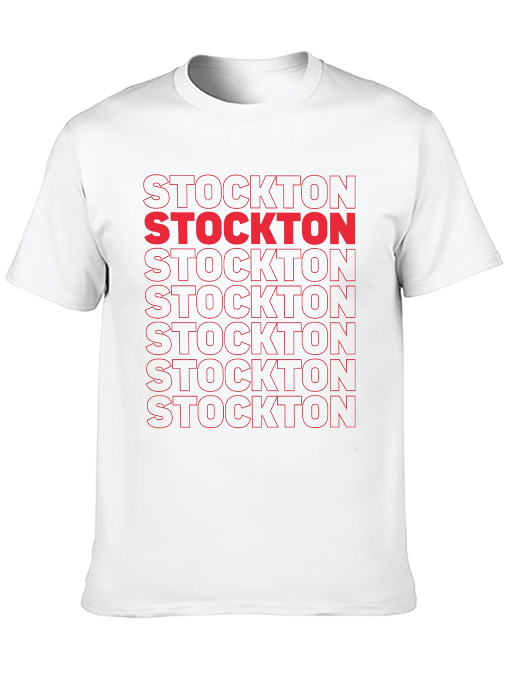 Stockton Graphic Tee - Bold Text Design