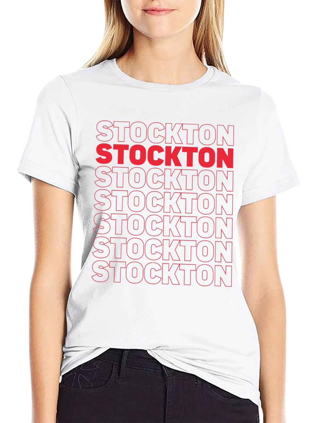Stockton Graphic Tee - Bold Text Design