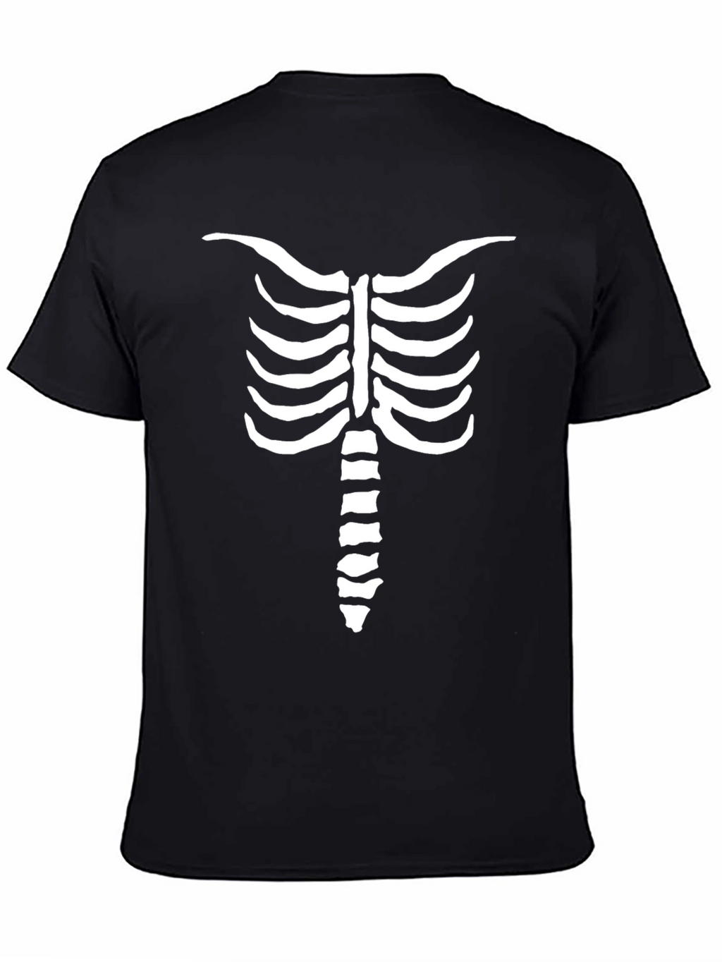 Skeleton Rib Cage Graphic Tee - Mens Halloween Shirt