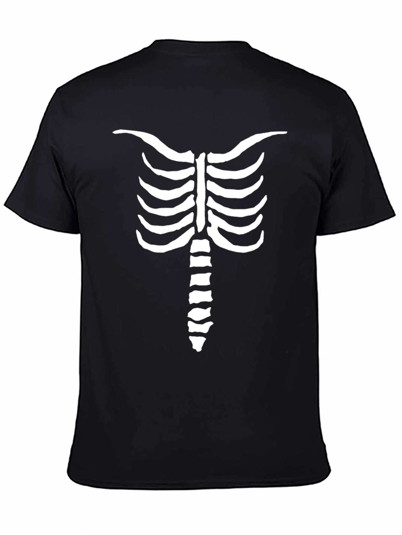 Skeleton Rib Cage Graphic Tee - Mens Halloween Shirt