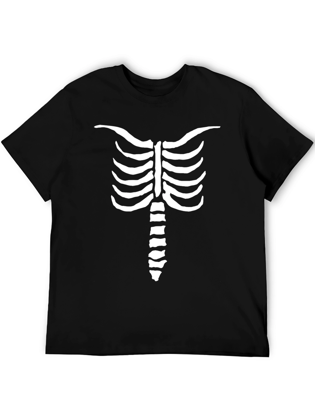 Skeleton Rib Cage Graphic Tee - Mens Halloween Shirt
