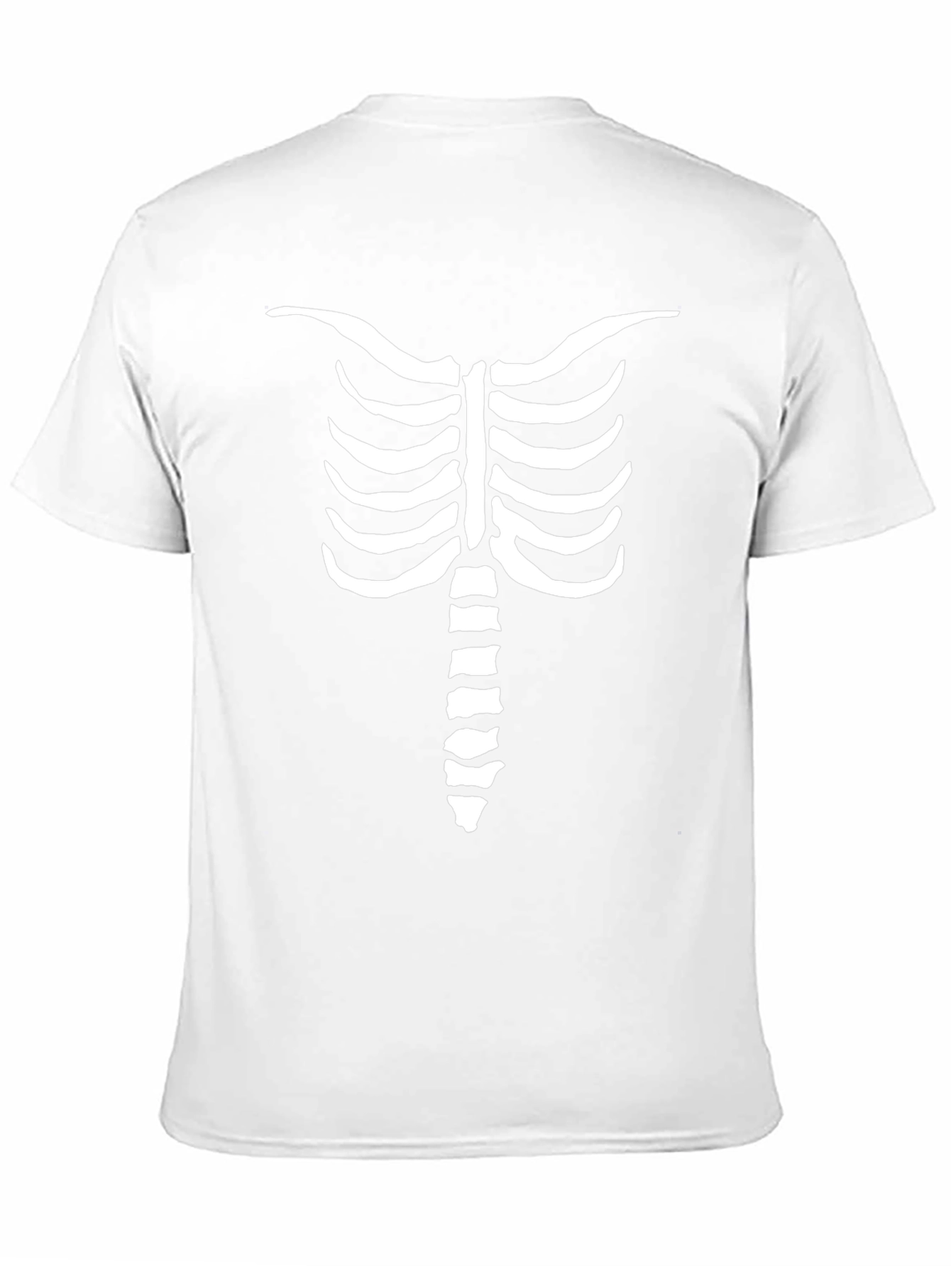 Skeleton Rib Cage Graphic Tee - Mens Halloween Shirt
