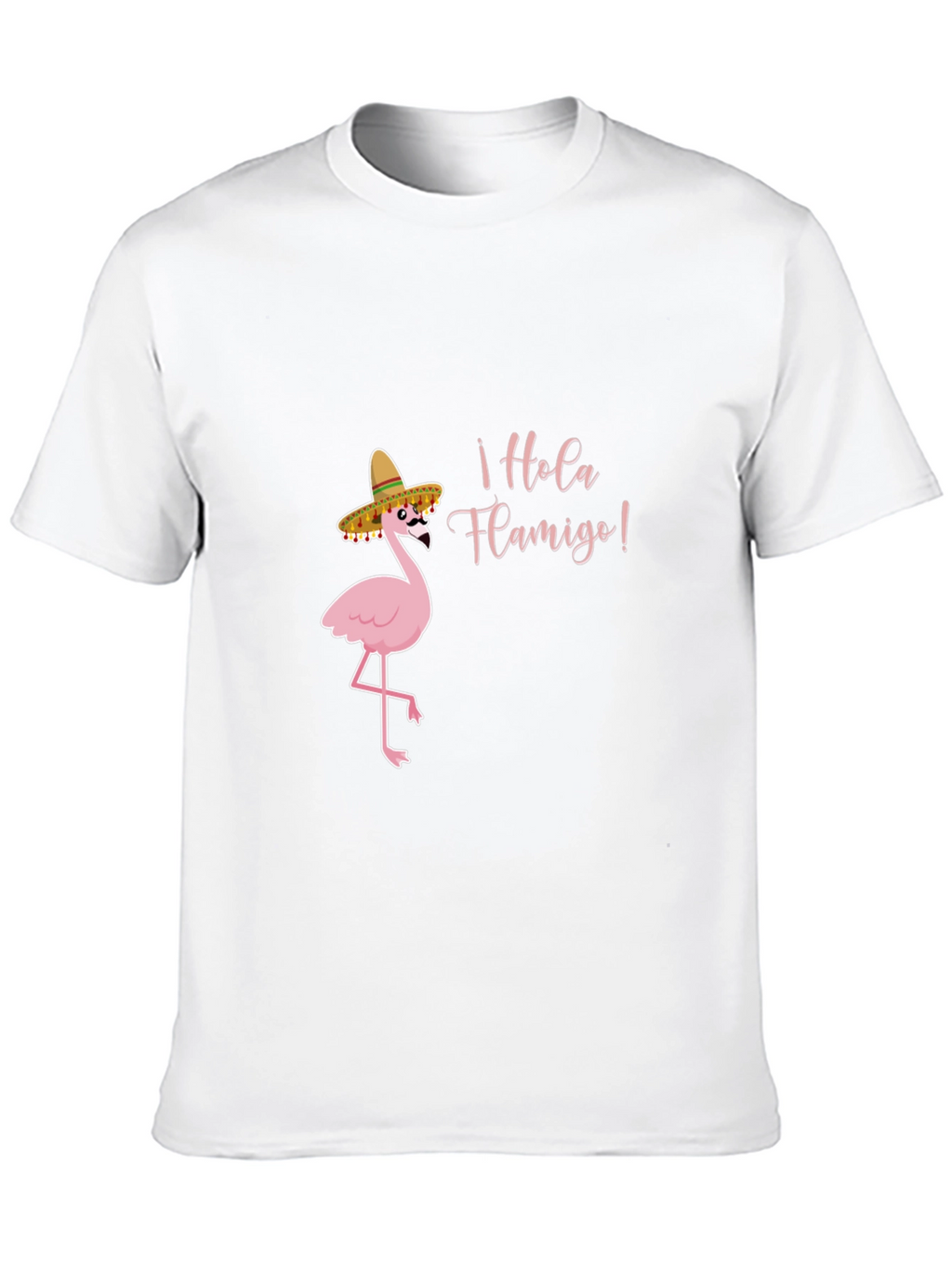 Hola Flamigo Black T-Shirt