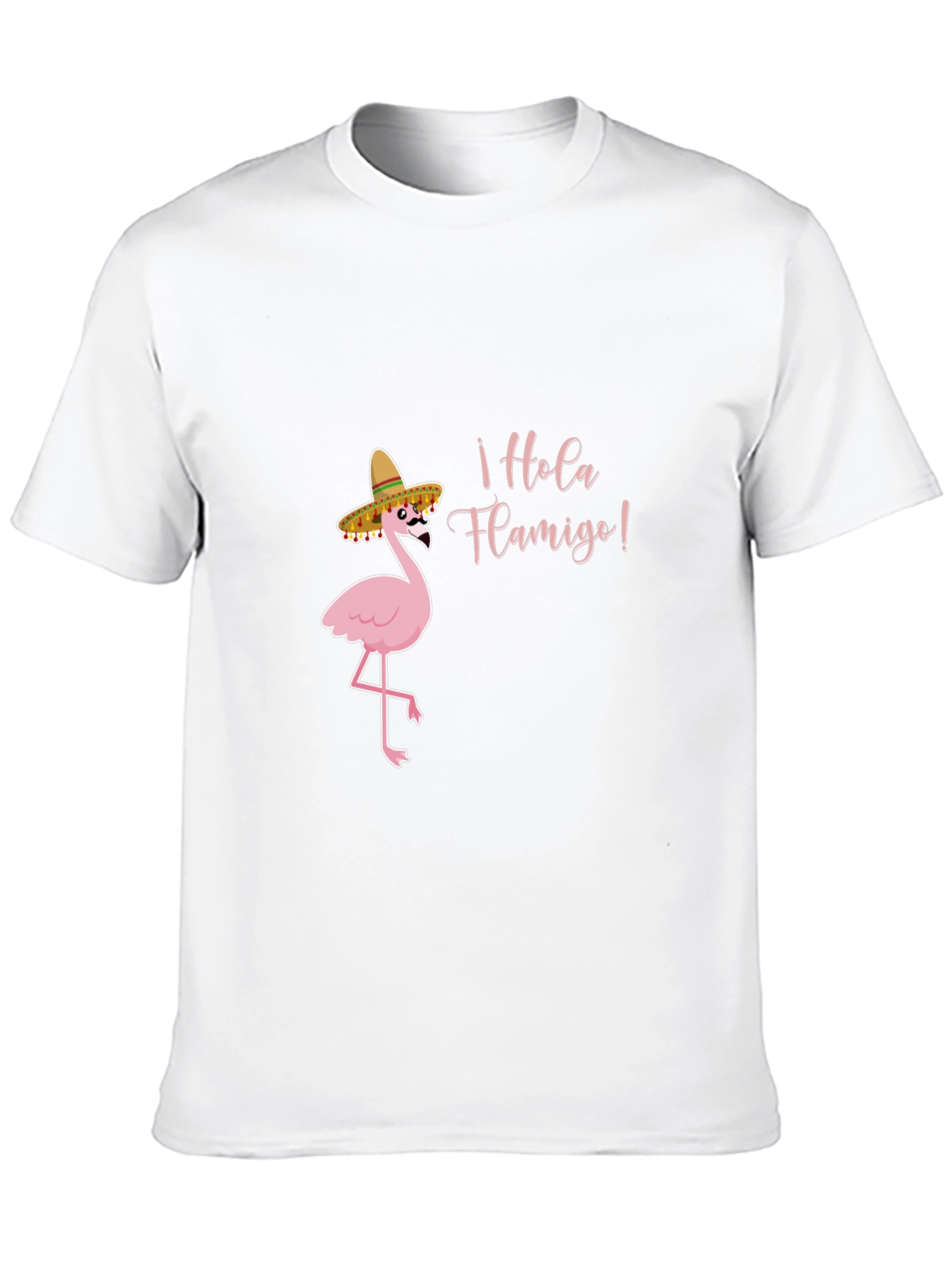 Hola Flamigo Black T-Shirt