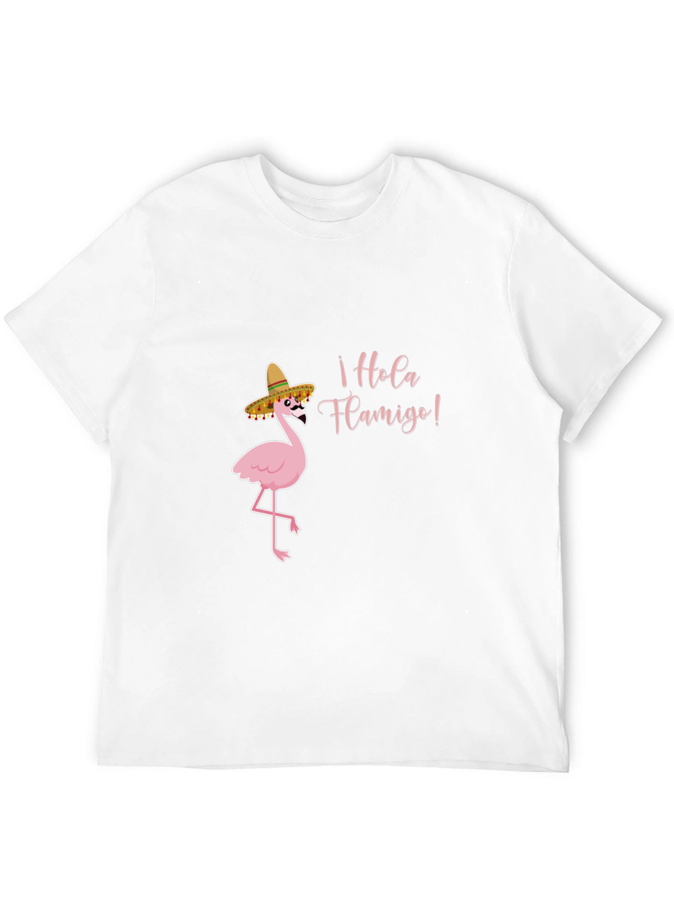 Hola Flamigo Black T-Shirt