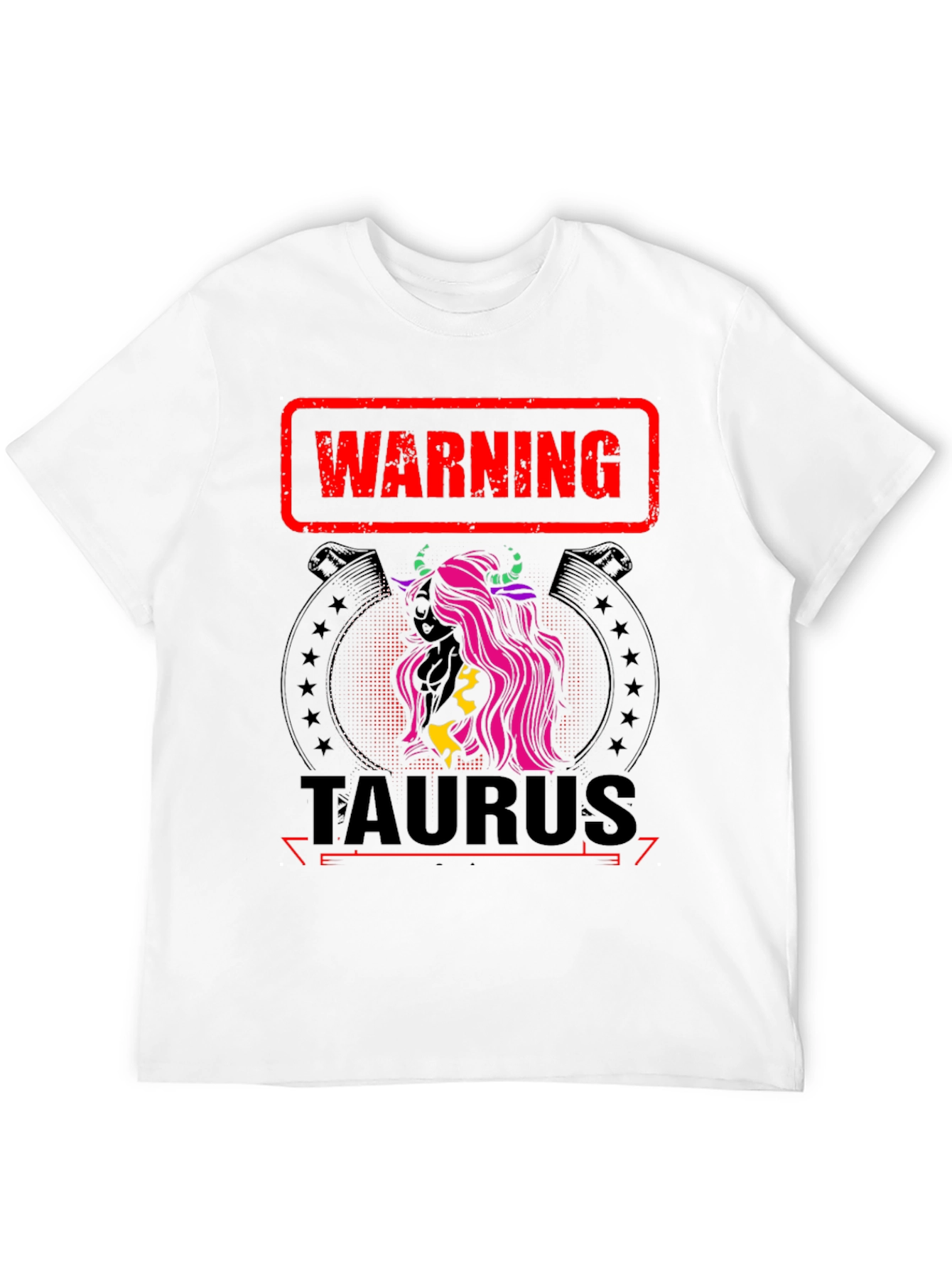Warning Taurus Zodiac Graphic Tee