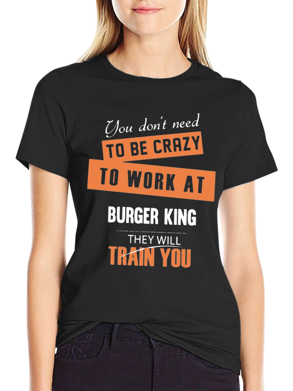 Burger King T-Shirt Funny Slogan Graphic Tee