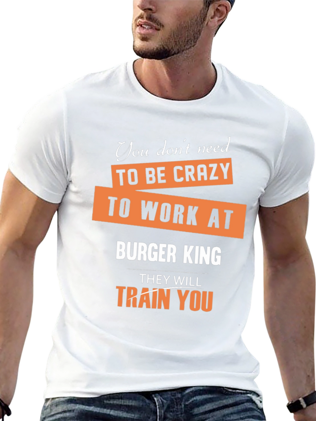 Burger King T-Shirt Funny Slogan Graphic Tee