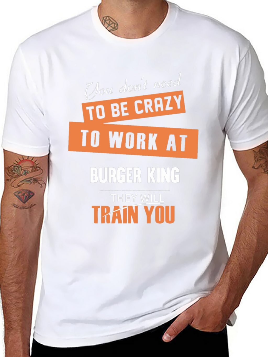 Burger King T-Shirt Funny Slogan Graphic Tee