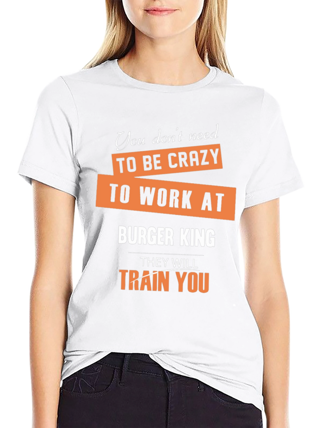 Burger King T-Shirt Funny Slogan Graphic Tee