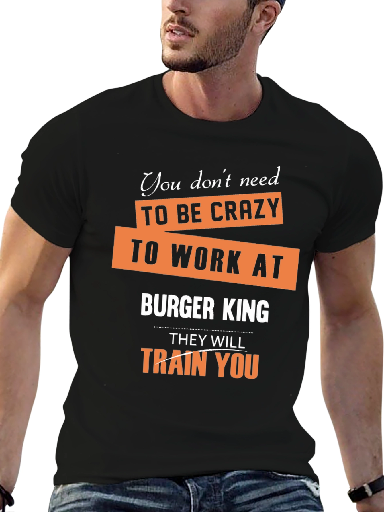 Burger King T-Shirt Funny Slogan Graphic Tee