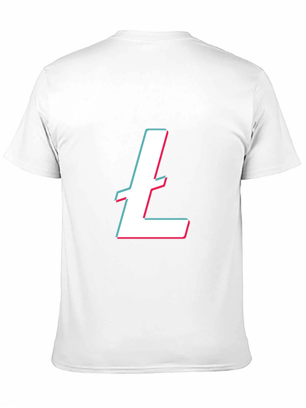 Black T-Shirt with White and Pink Letter Graphic