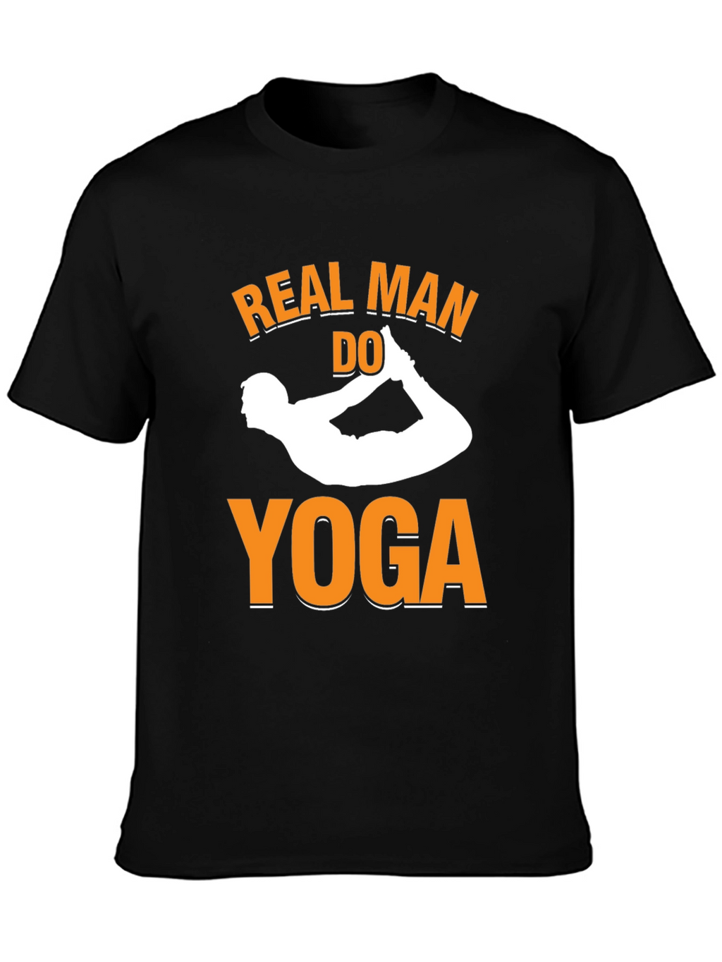 Real Men Do Yoga T-Shirt - Black Graphic Tee