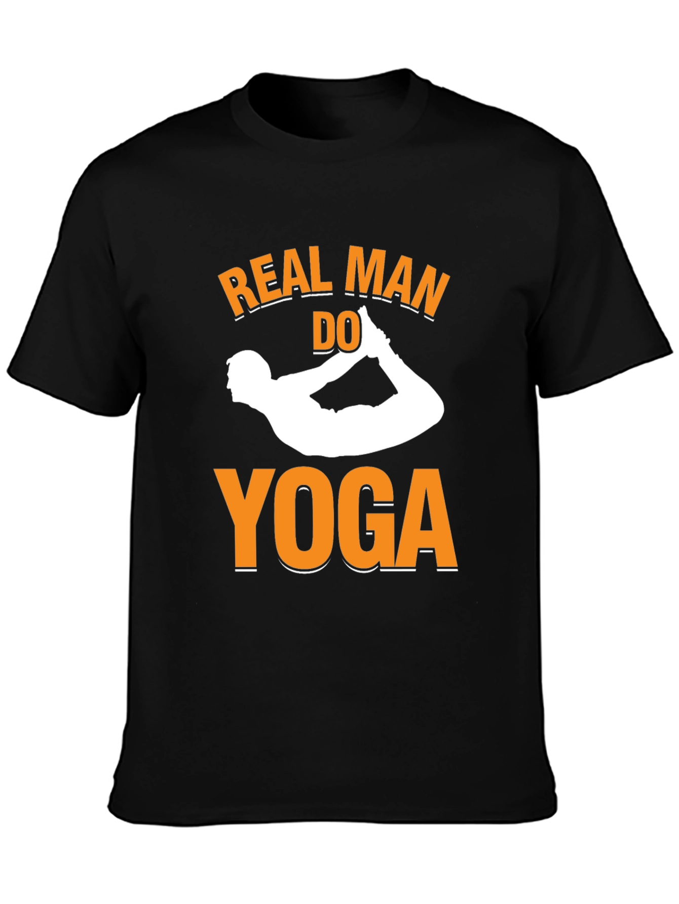 Real Men Do Yoga T-Shirt - Black Graphic Tee