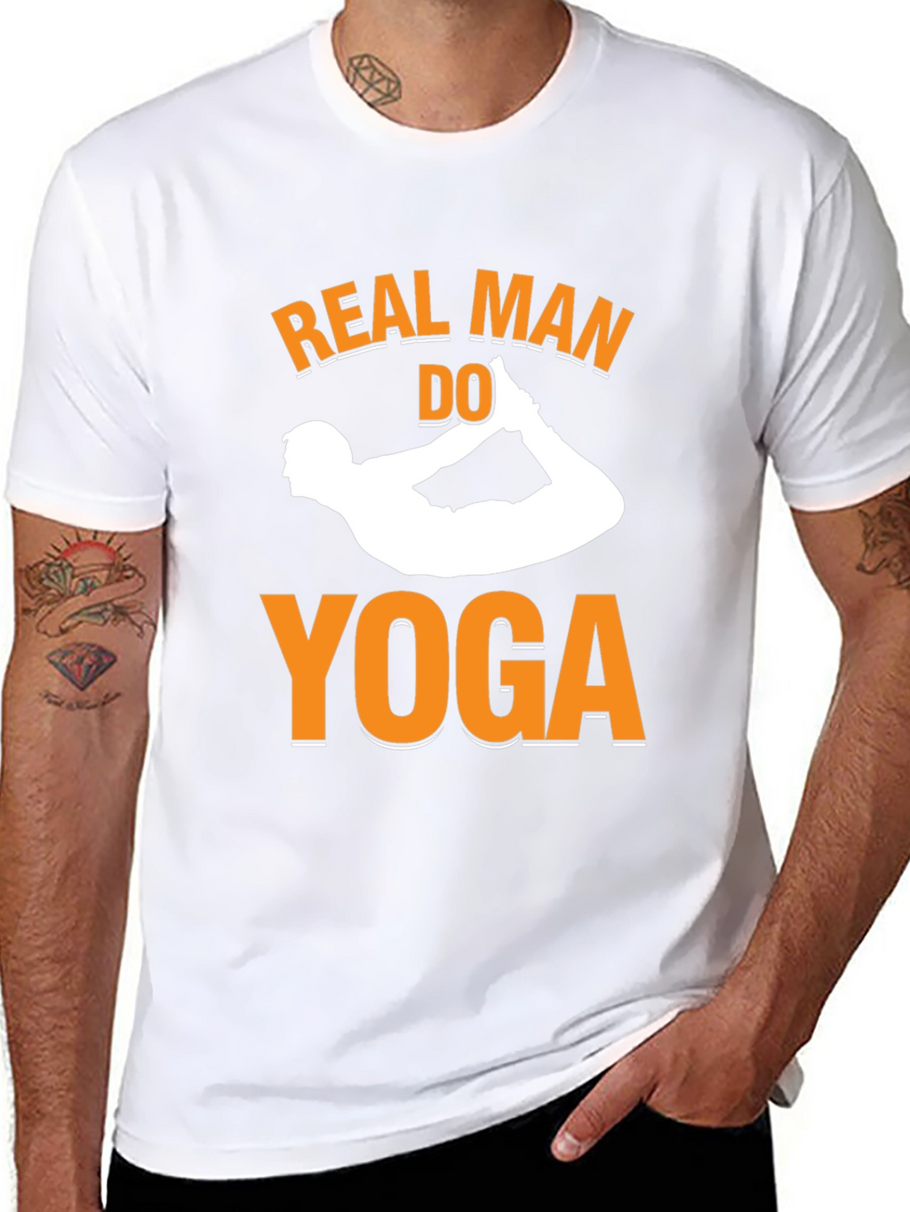 Real Men Do Yoga T-Shirt - Black Graphic Tee