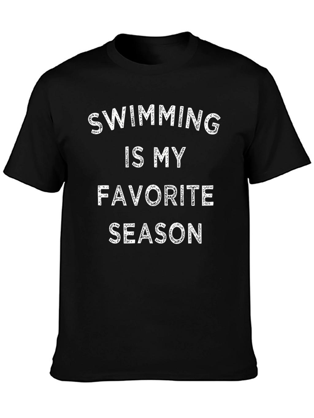 Swimming is My Favorite Season Black T-Shirt