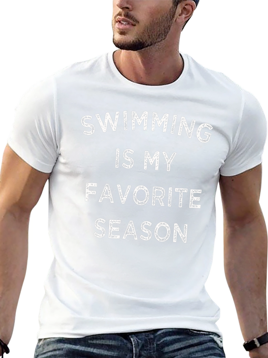 Swimming is My Favorite Season Black T-Shirt
