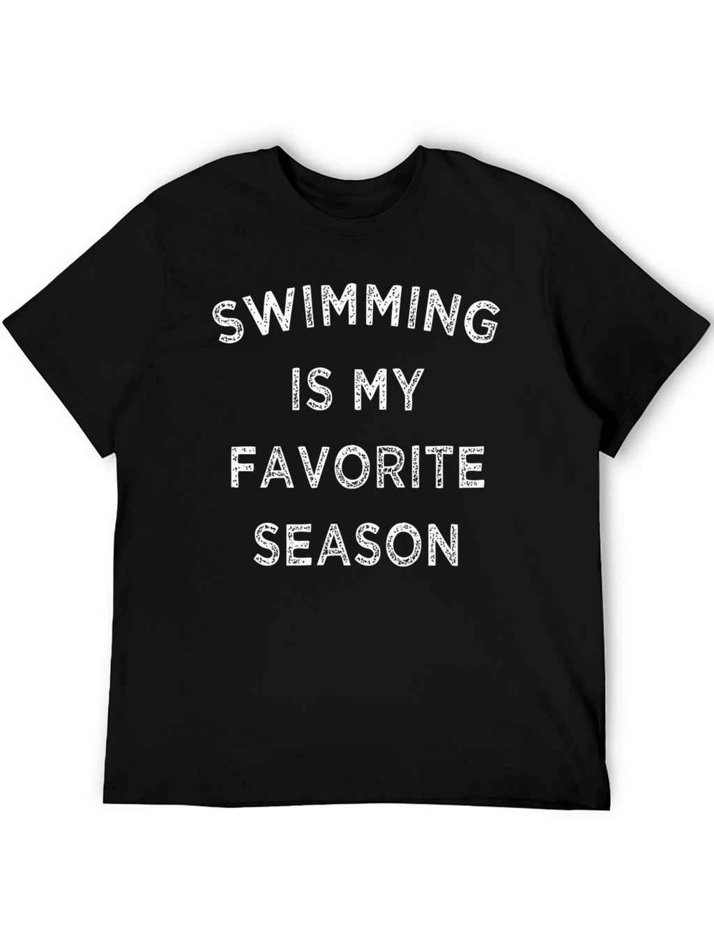 Swimming is My Favorite Season Black T-Shirt