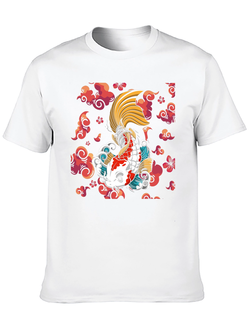 Koi Fish Graphic Tee - Japanese Style