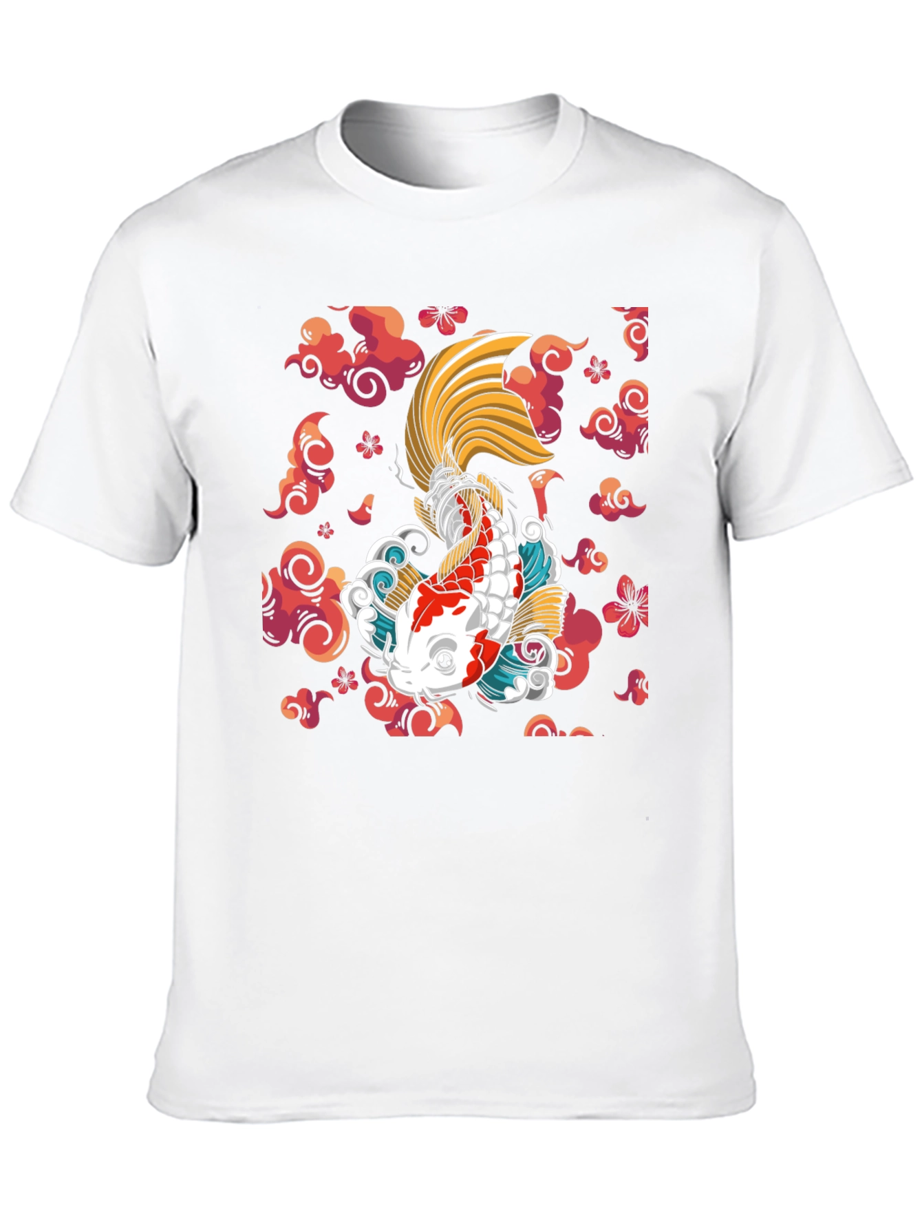 Koi Fish Graphic Tee - Japanese Style