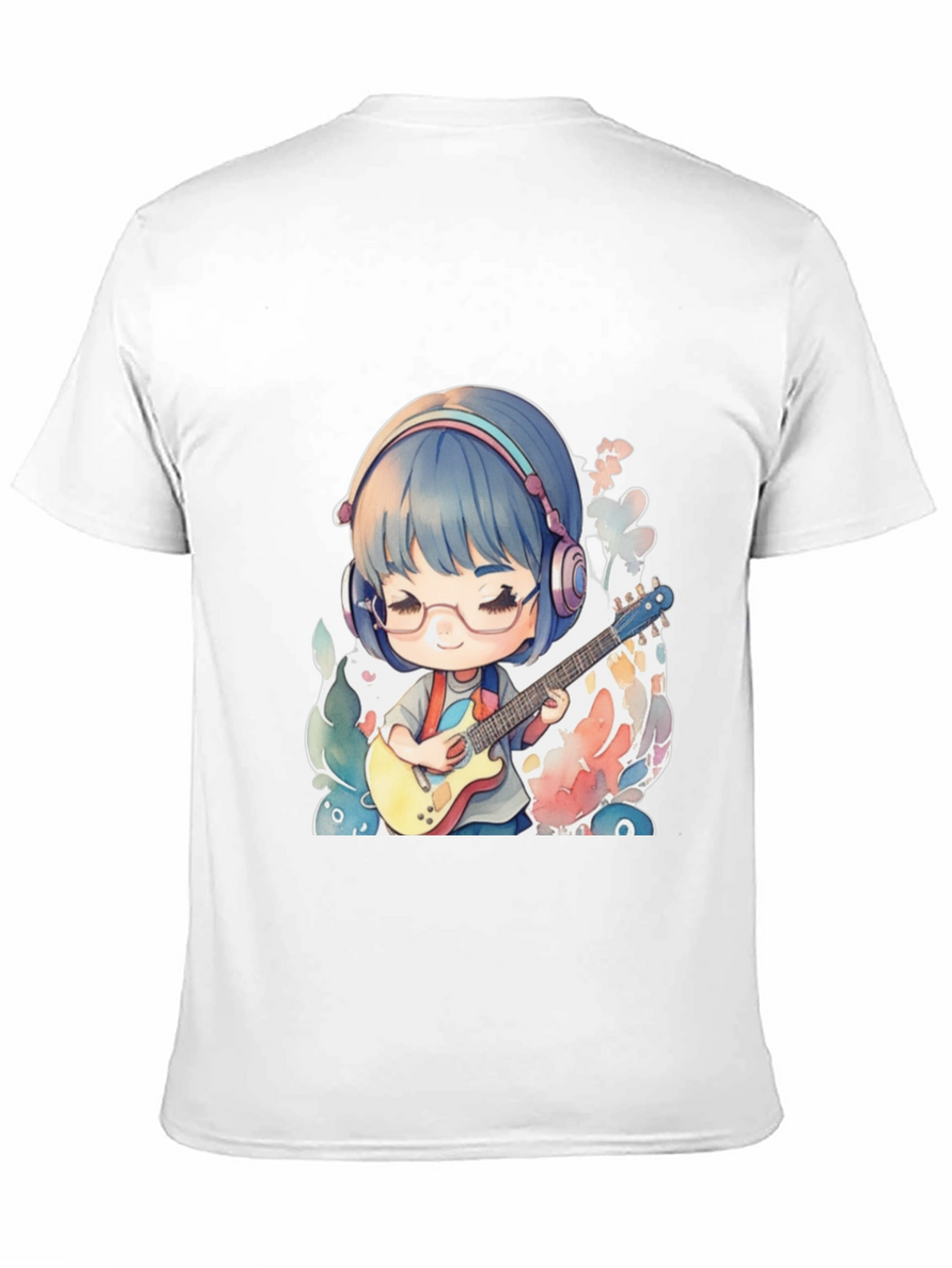 Anime Girl Guitarist Graphic T-Shirt