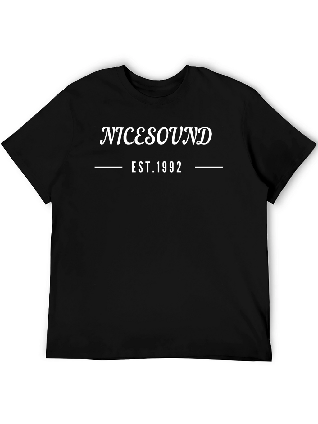 NICESOUND EST. 1992 Black Graphic T-Shirt
