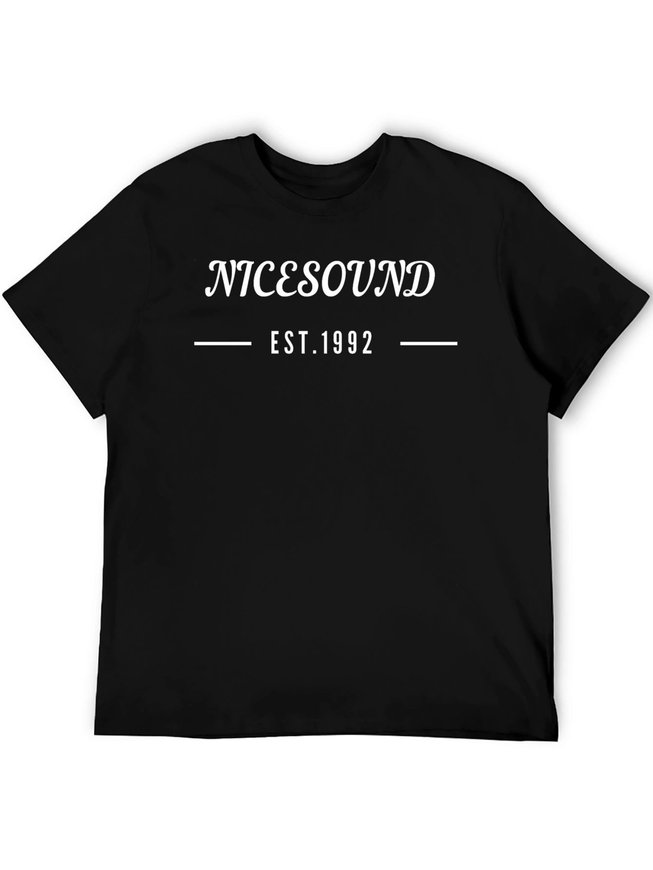 NICESOUND EST. 1992 Black Graphic T-Shirt