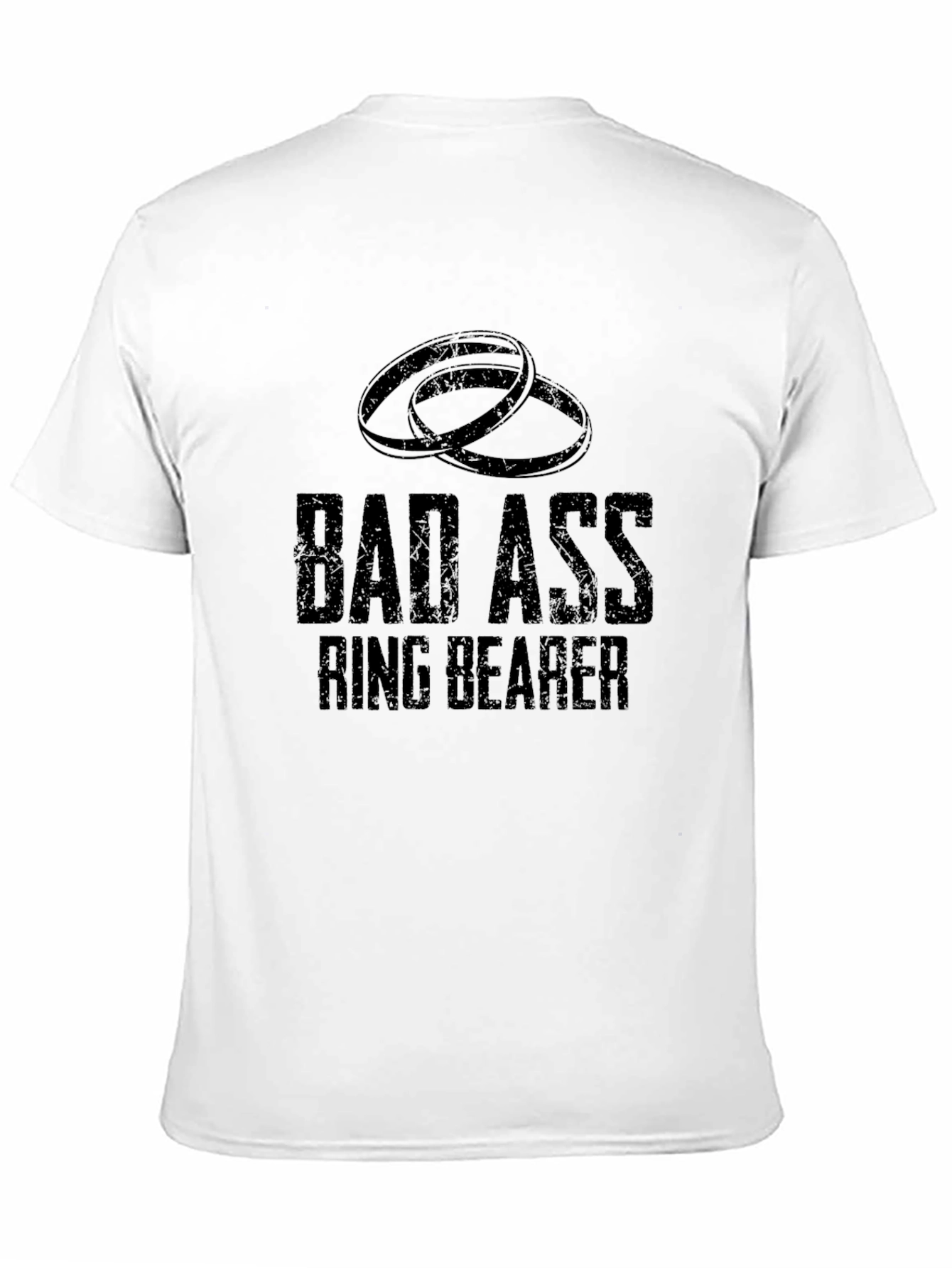 Bad Ass Ring Bearer T-Shirt - Wedding Humor Tee