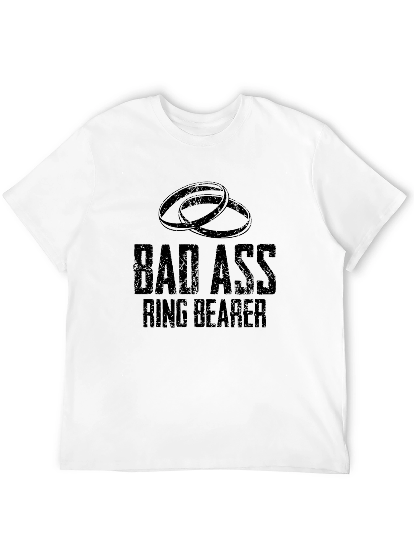 Bad Ass Ring Bearer T-Shirt - Wedding Humor Tee