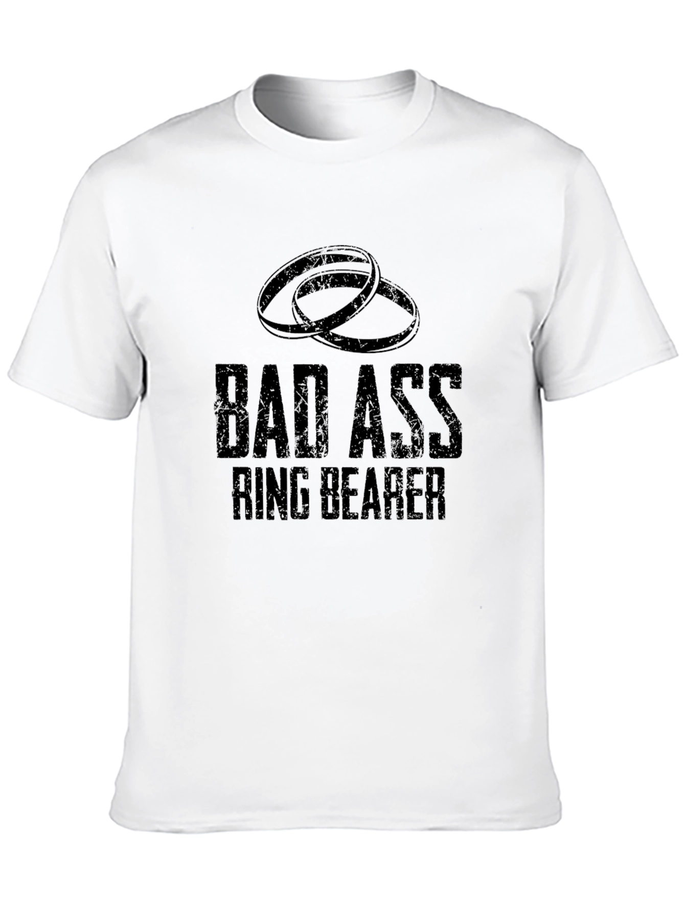 Bad Ass Ring Bearer T-Shirt - Wedding Humor Tee