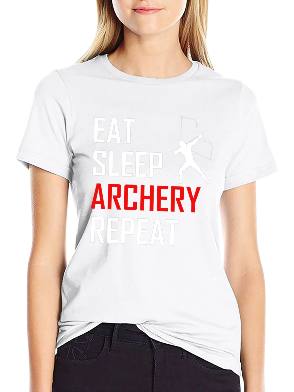 Eat Sleep Archery Repeat T-Shirt - Archery Lover Tee
