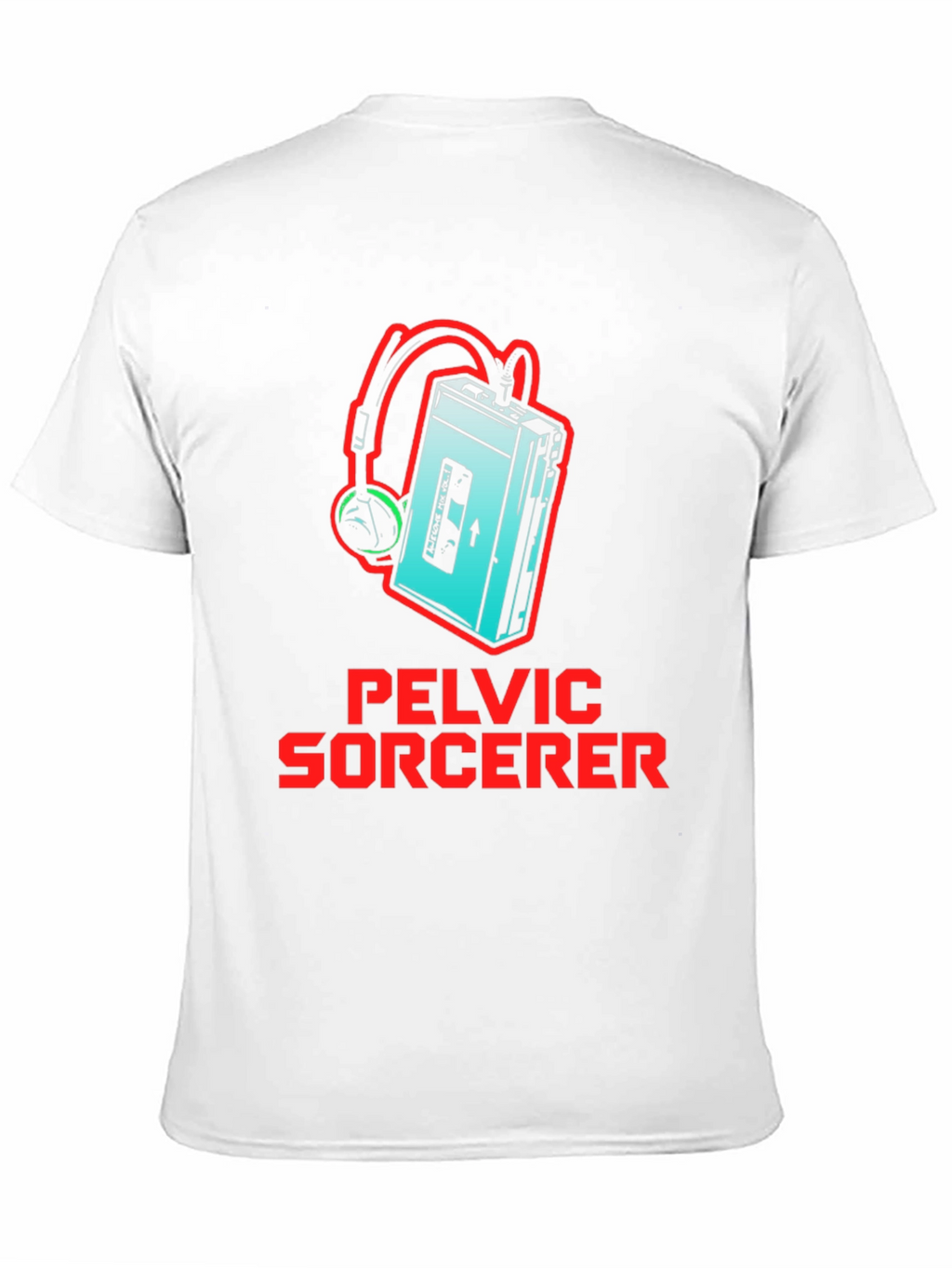 Retro Pelvic Sorcerer T-Shirt - Cassette Player Design